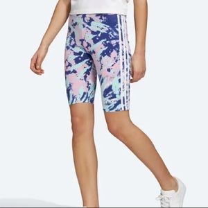NWT Adidas Multicolour Tye Dye Biker Short